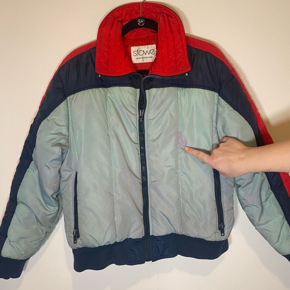 COPY - VTG 70s Stowe Light Blue Puffer Jacket - Picture 11 of 16